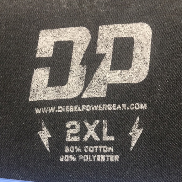 DPG Diesel Power Gear Evolution Men’s 2XL Black T-Shirt White Truck Graphics - Picture 6 of 6